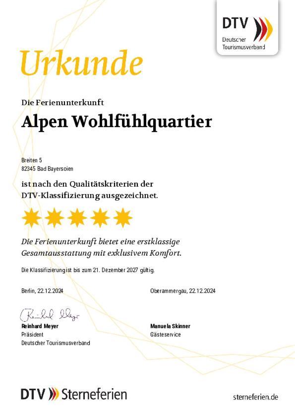 Alpen Wohlfuehlquartier Villa Bayersoien Buitenkant foto